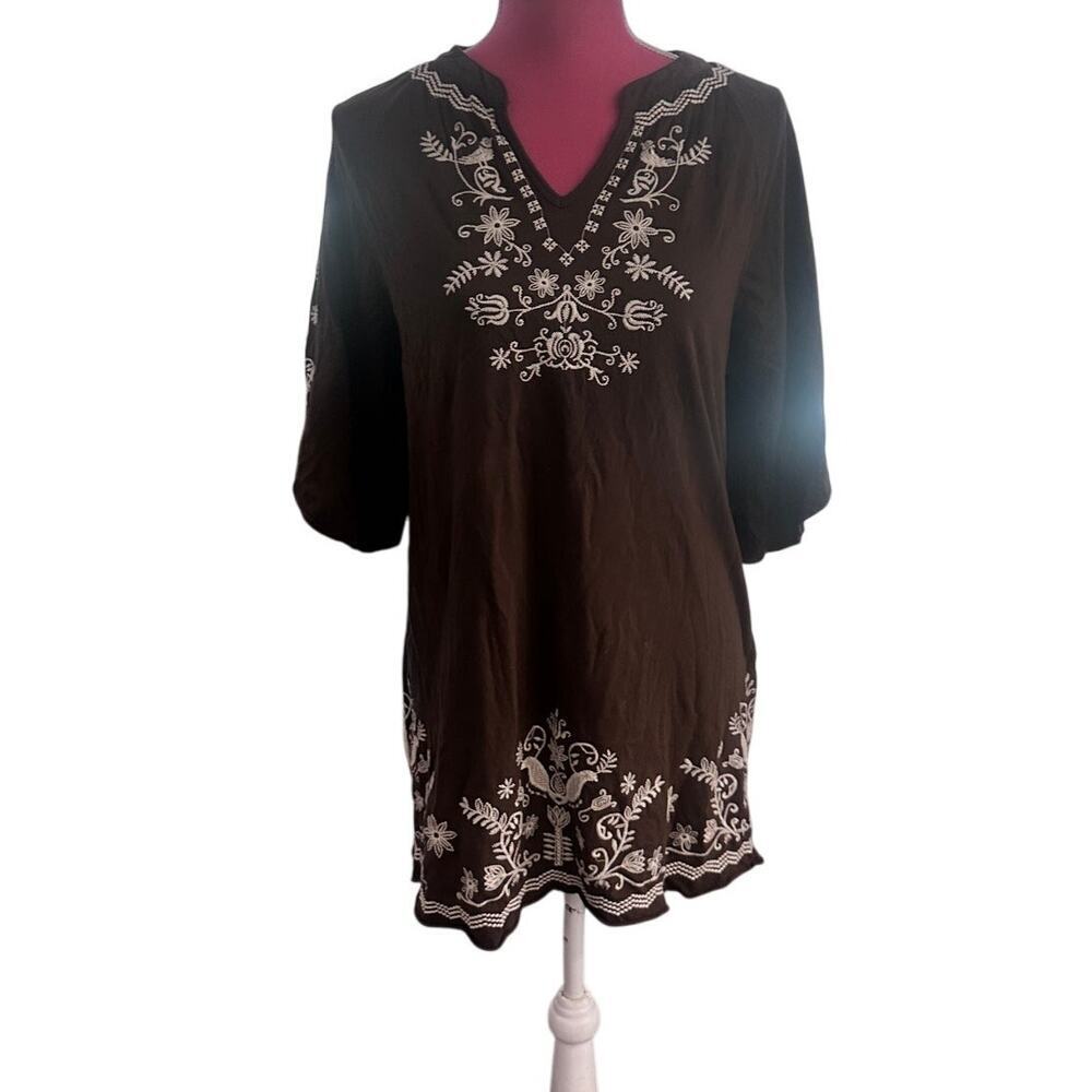 Rare Johnny Was Embroidered Tunic - Sz Small